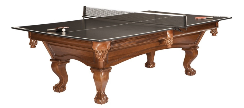 Luxury Billiard Conversion: Table Tennis Top on Cabriole Leg Base