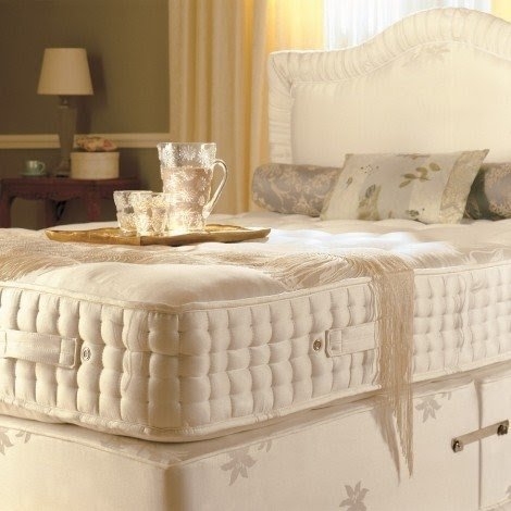 Luxury Mattress with Deep Tufting and Subtle Botanical Embroidery