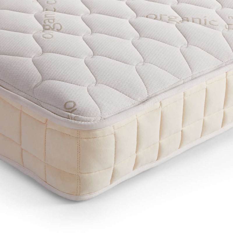 Mattress: Organic Twin with Honeycomb Top and Grid Quilted Sides