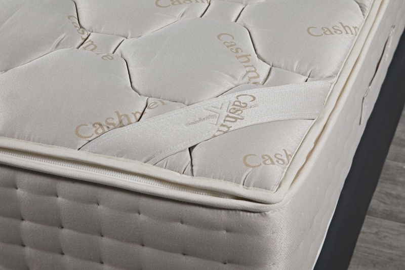 Mattress with Hexagonal Quilting and Cashmere Typographic Print