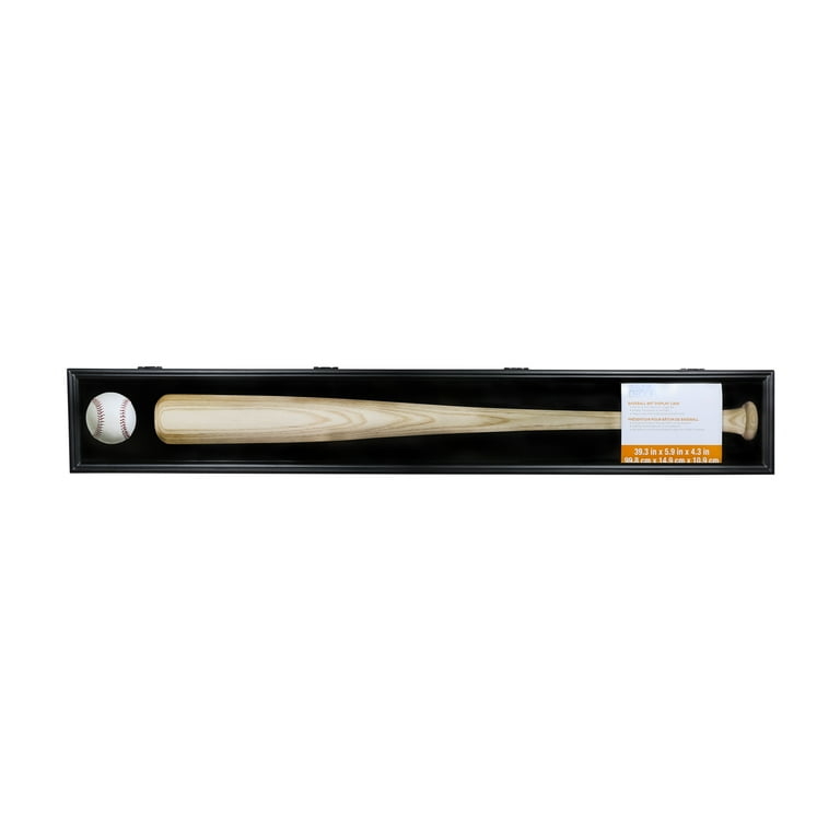 Modern Bat Display Box with Slim Profile and Acrylic Front