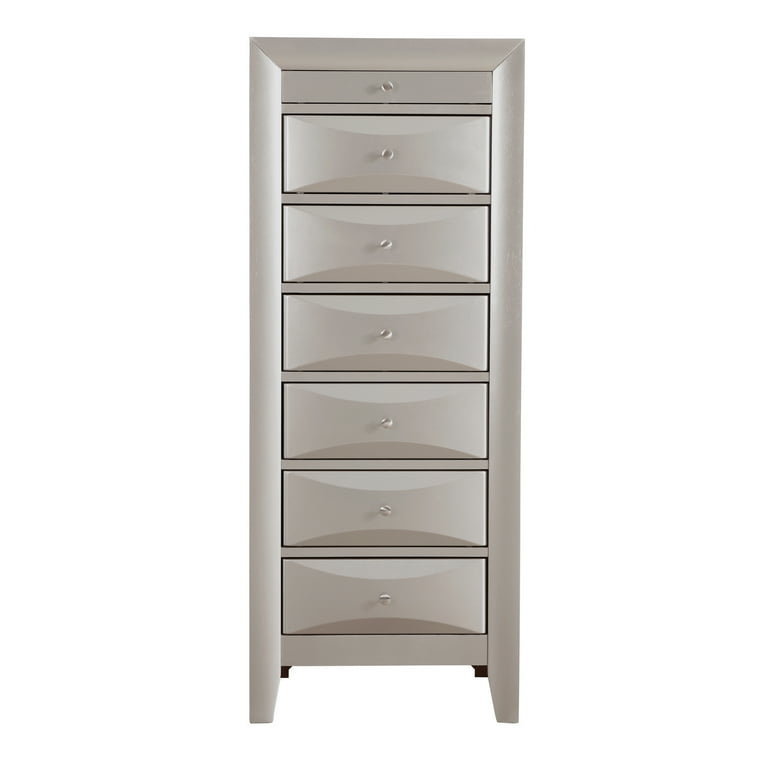 Modern Glam Lingerie Chest in Metallic Champagne Finish