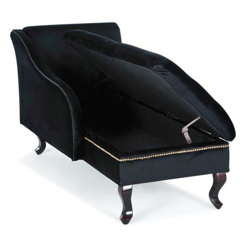 Modern Velvet Right-Arm Chaise Lounge - Online Furniture Store - My Aashis