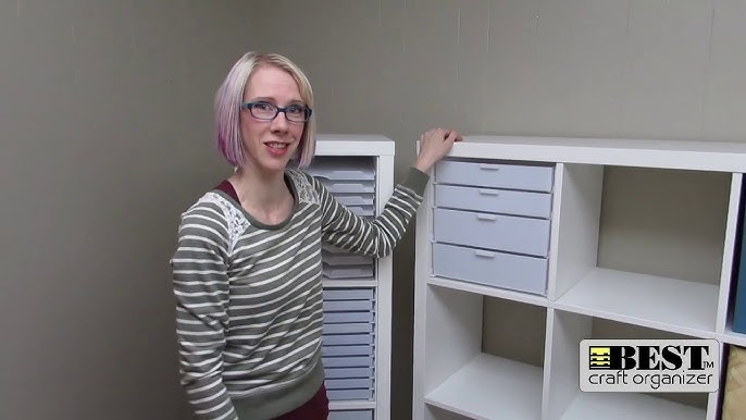 Modular Cube Storage: Unit with Shallow Drawer Inserts