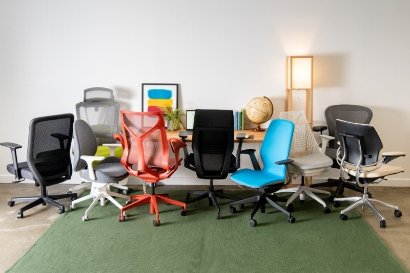 Office Chairs Multi Color Palette with Breathable Mesh Backrests