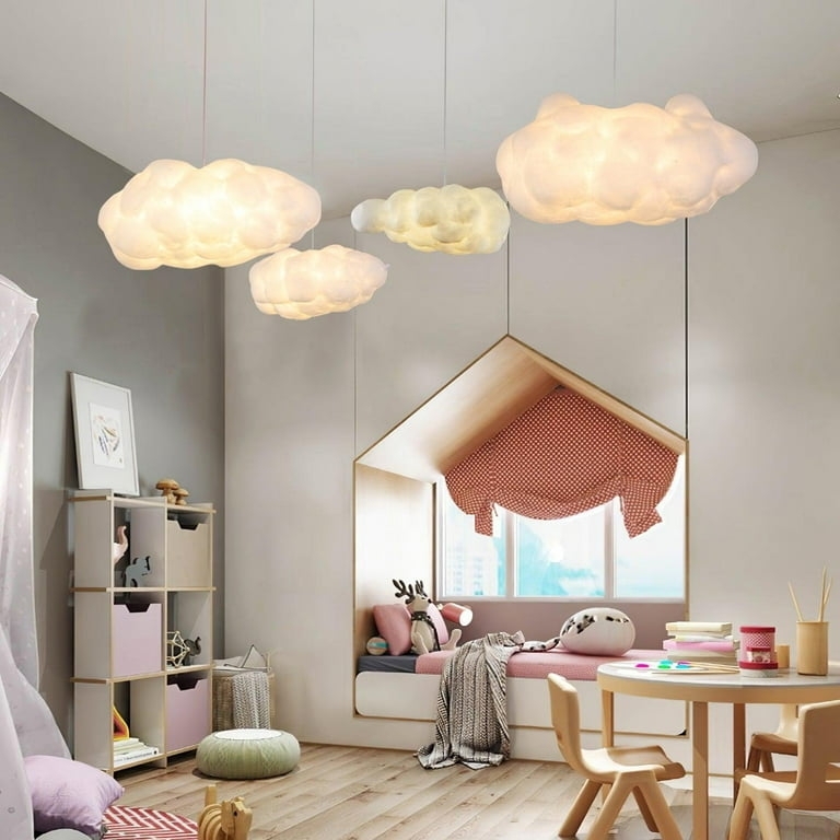 Pendant Light Cloud Shape Cluster Warm Glow Asymmetrical Hanging