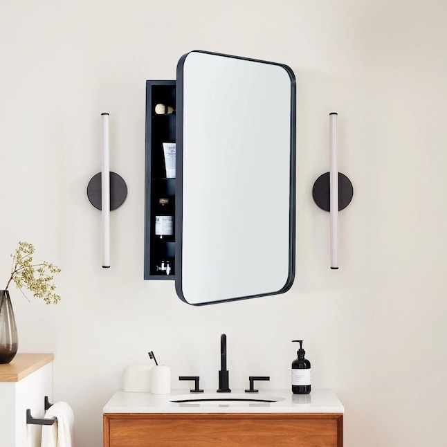 Black Recessed Medicine Cabinet