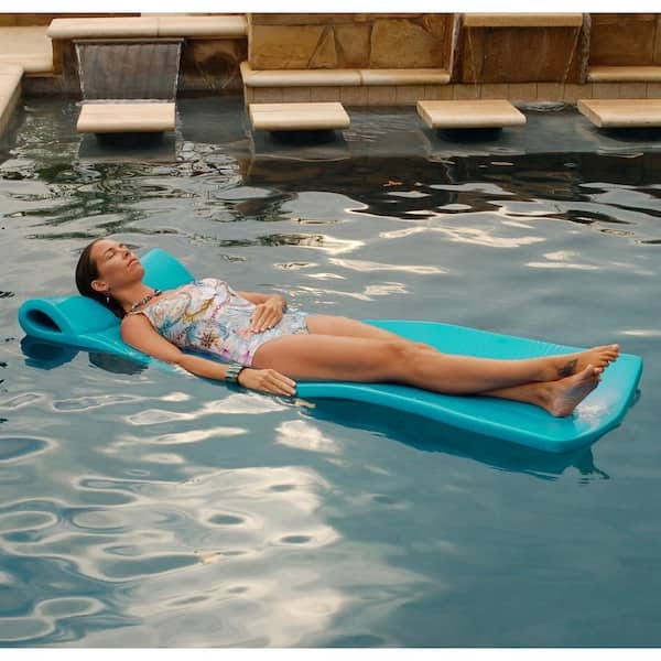 Pool Float: Teal Ergonomic Contoured Foam Lounger