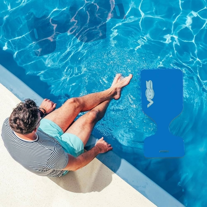 Pool Water Saddle: Azure Blue Ergonomic Foam Seat