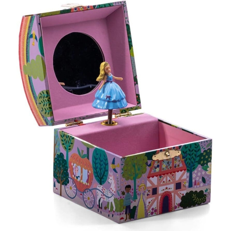 Princess Carriage Musical Jewelry Box with Spinning Ballerina