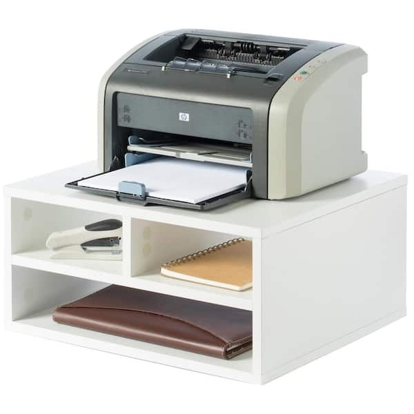 Printer Stand Desktop Multi-Tier Organizer with Open Compartments