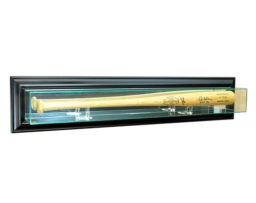Professional Bat Display with Tiered Molding Frame and Clear Cradles