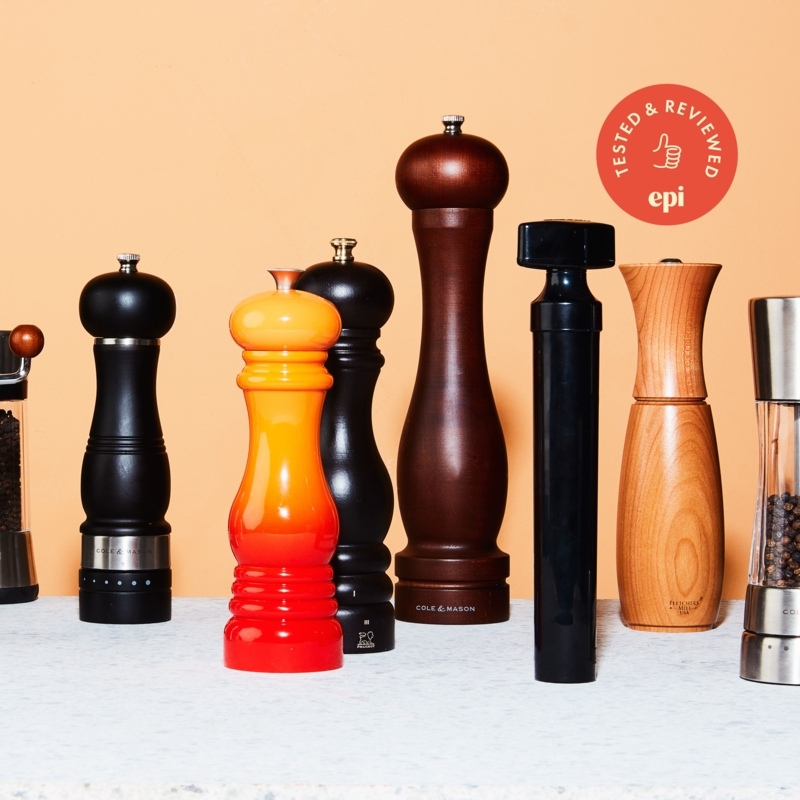 Professional Pepper Mill Collection: Matte Black & Vibrant Orange