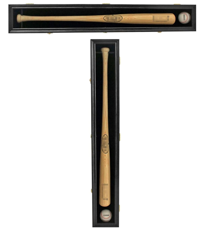 Protective Sports Shadowbox for Two Bats with Black Felt Lining