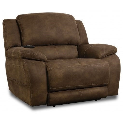 Recliner Chair Dark Chocolate Wired Remote Extra Wide Seat