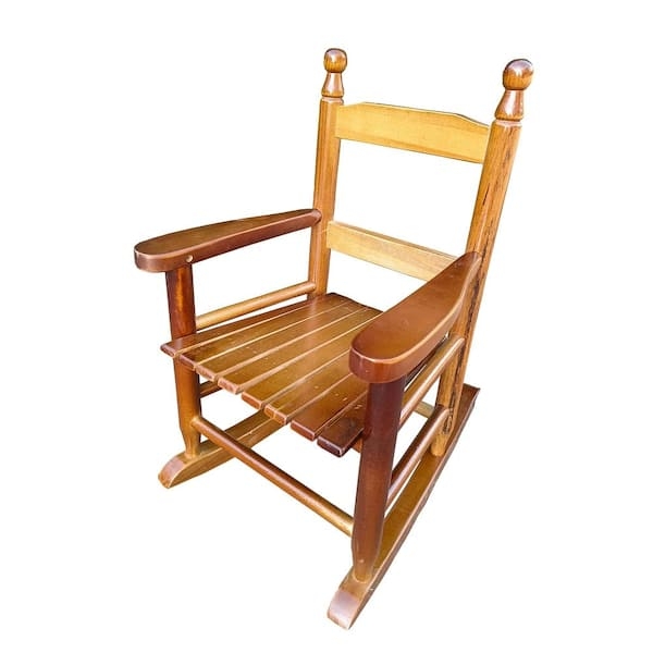 Rocking Chair Slatted Seat Honey Oak, Traditional Nursery Rocking Chair (74 chars)