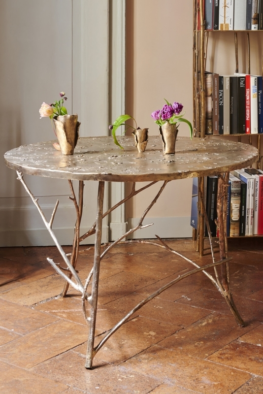 Round Dining Table featuring Arborescent Branch Legs