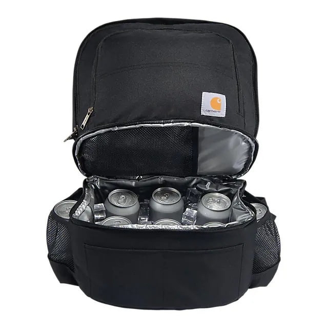 Rugged Workwear Backpack Cooler with Insulated Bottom Compartment