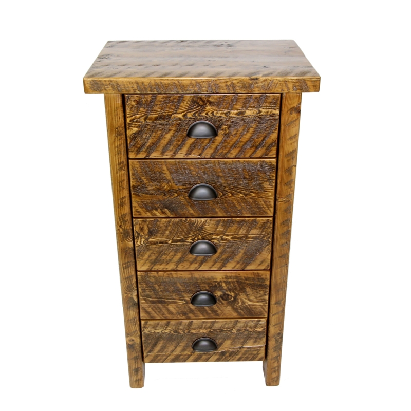 Rustic Lingerie Chest featuring Distressed Saw Marks