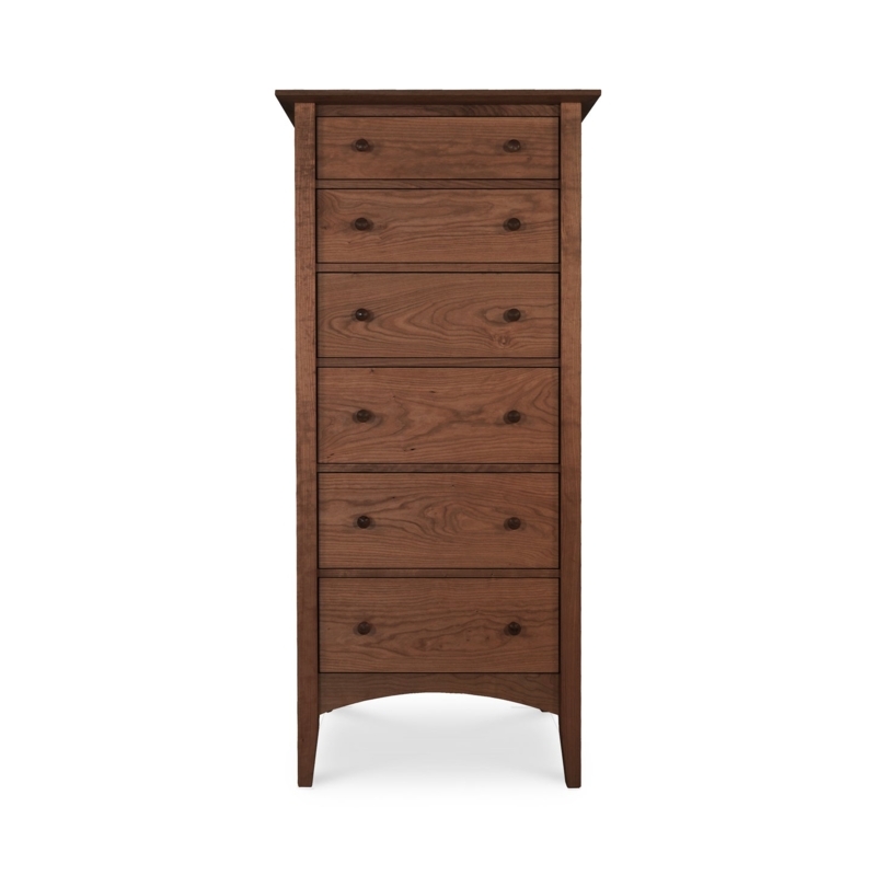 Shaker Lingerie Chest in Walnut with Tapered Legs