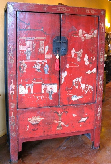 Shanxi Style Storage Cabinet Narrative Illustrations