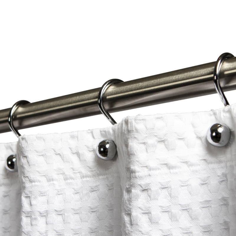 Shower Curtain Hook Polished Chrome S-Shaped Ball End Detail