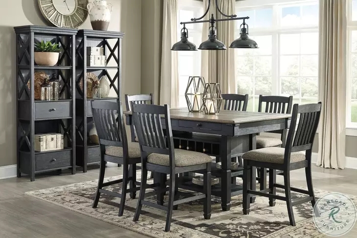 Signature Design by Ashley Dining Tables, Black/Walnut