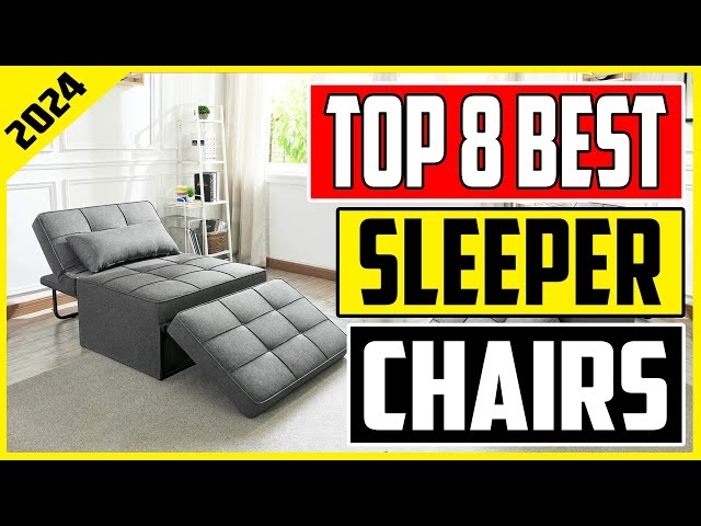 Sleeper Chair Charcoal Grey Tufted Modular Ottoman Sled Legs