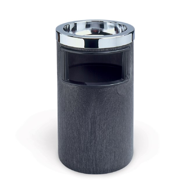 Smoking Urn Dual Purpose with Polished Metal Top Charcoal Finish
