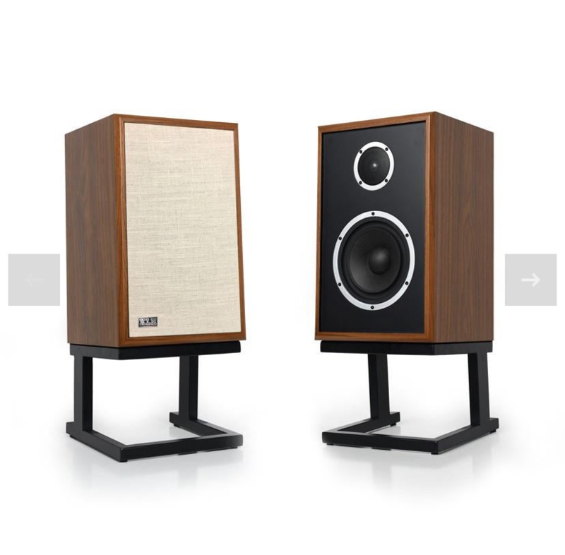 Speaker Stand Cantilever Frame Low Profile Walnut Finish