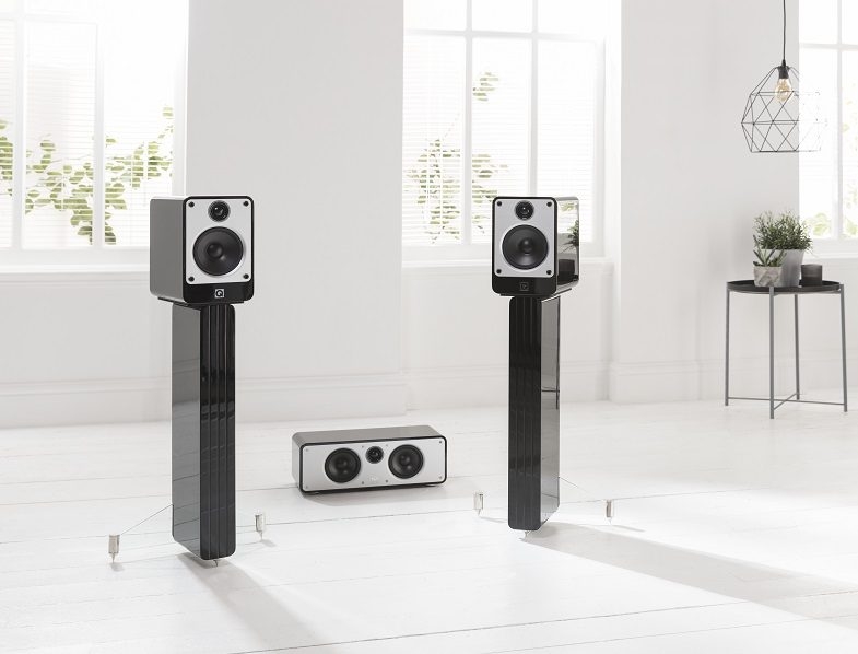 Speaker Stand Outrigger Feet High Gloss Black Floor Spikes Contemporary