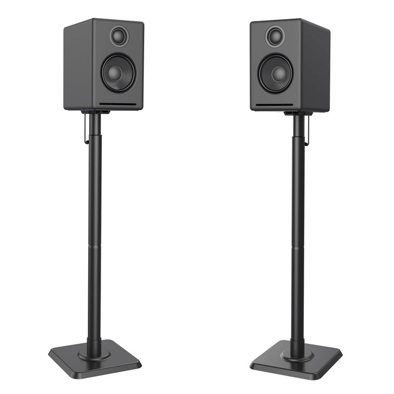 Speaker Stand Telescopic Pole Adjustable Height Matte Black