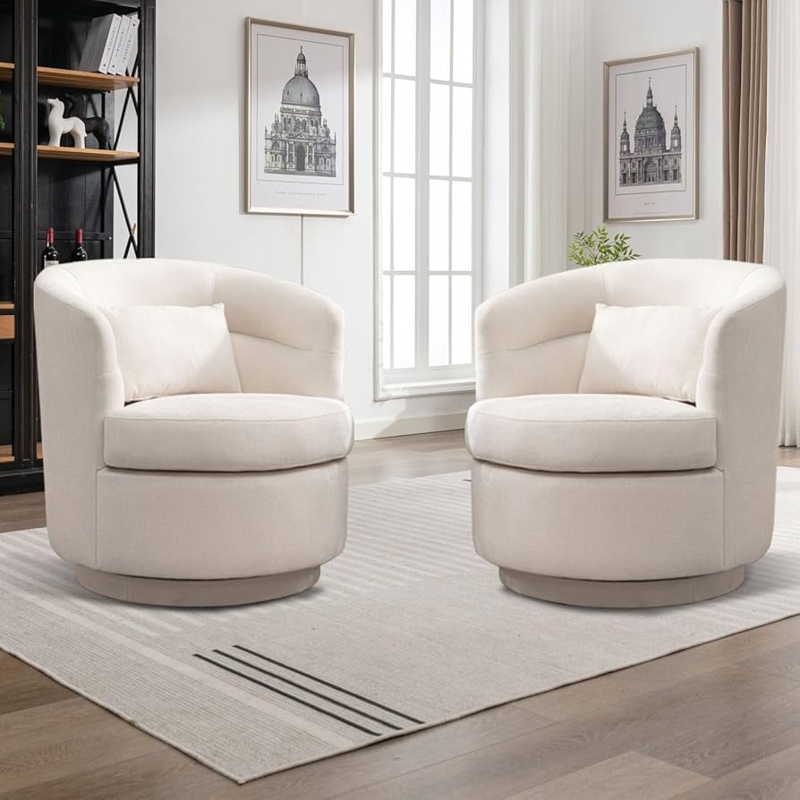 Barrel Chairs Swivel