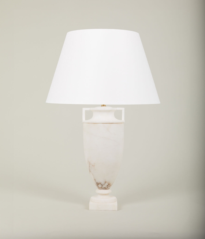 Table Lamp: Etruscan Alabaster Urn