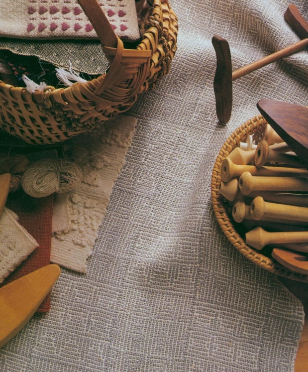 Table Runner: Artisan Crafted Shadow Weave Pattern Textile