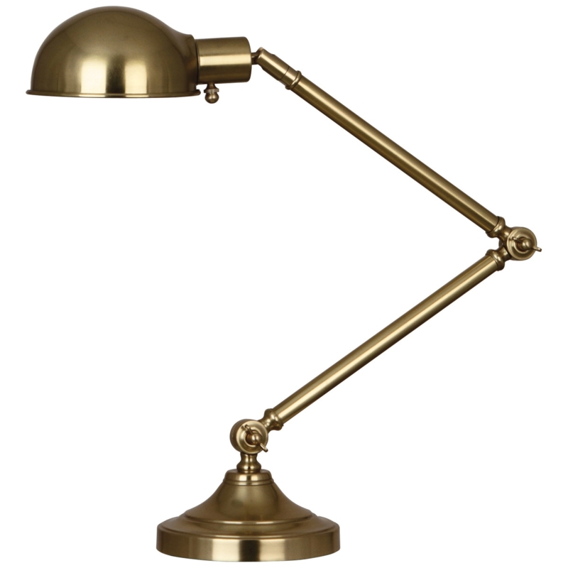 Task Lamp Kinetic Articulated Arm Wing Nut Hinges Dome Shade