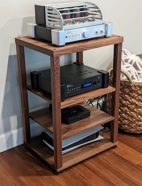 Thick Top Audio Rack With Adjustable Shelving - Etsy Sweden