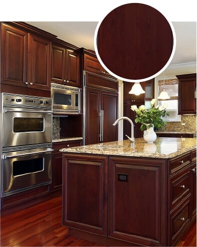 Traditional Wood Cabinets with Luxury Crown Molding & Double Oven