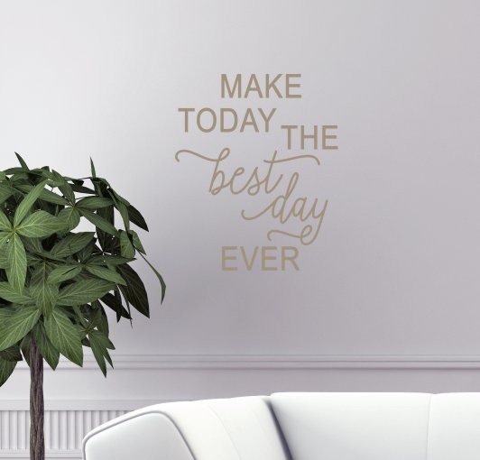 Tumbleweed Beige Motivational Wall Decal, Mixed Typography