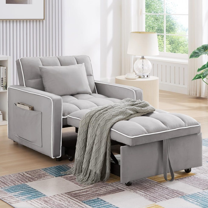 Turns Into Best Sleeper Chairs For Adults Sofa Bed Chairs That Turn Into  Sleepers HOMFINE Folding