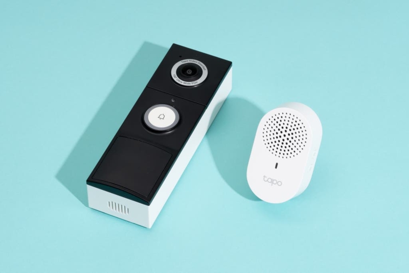 Video Doorbell 180 Degree Lens Matte Black Two-Tone Finish Motion Sensor