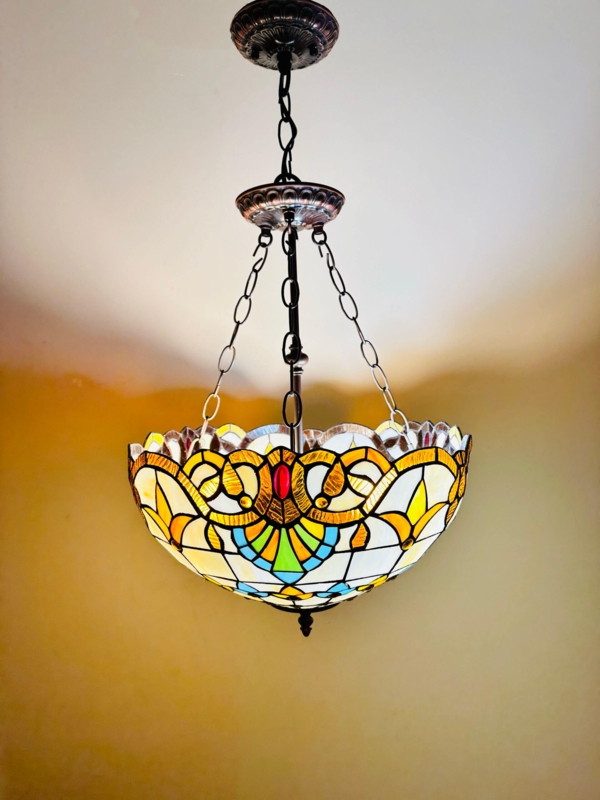 vintage tiffany style hanging lamp