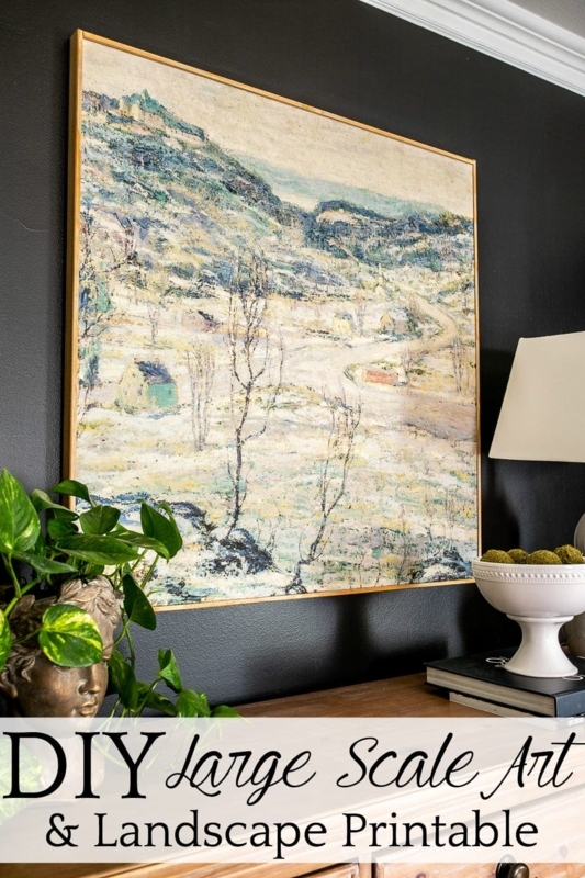 Wall Art: Large Scale Impressionist Style Landscape Print