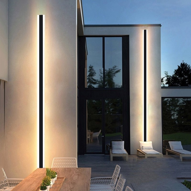 Wall Sconce with Vertical Linear Design and Architectural Lighting