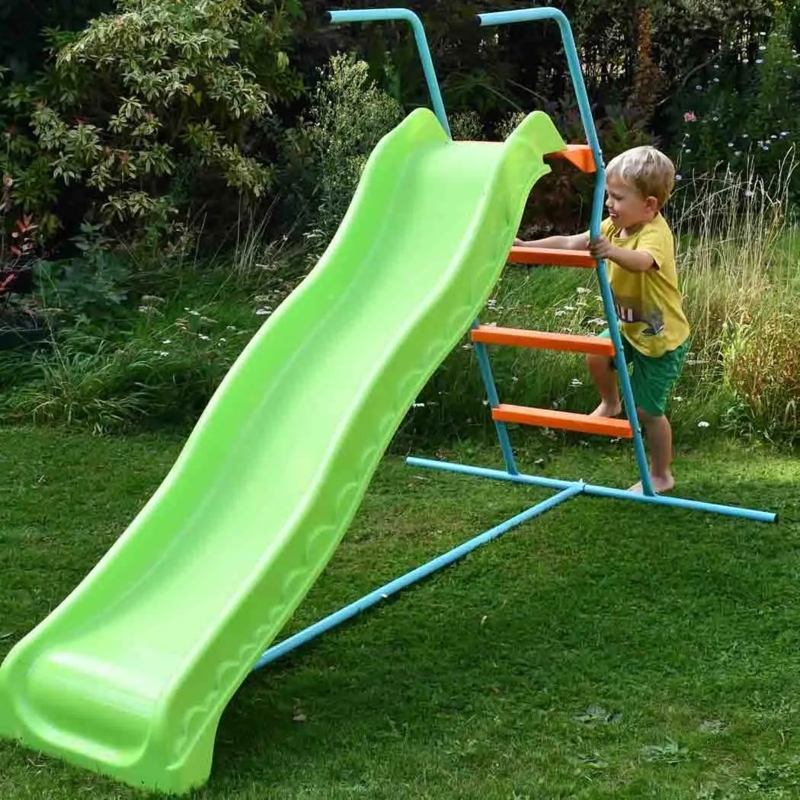12 Ft Big Garden Slides Big Slide Large Slides For Playground Golden Metal  Big Slider (12