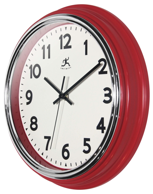 12 inch Gas Station Classic; a Red Resin Wall Clock | Clock by Room