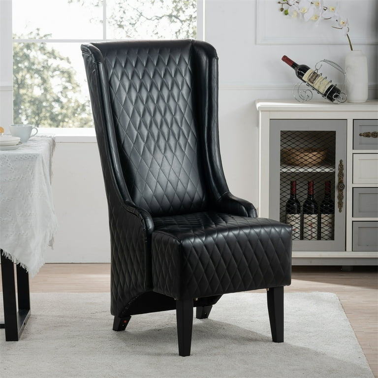 Accent Chair Black Diamond Tufting Wingback High Back Dining