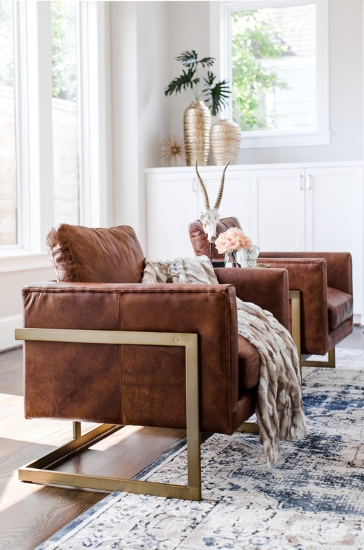 Leather Lounge Chairs