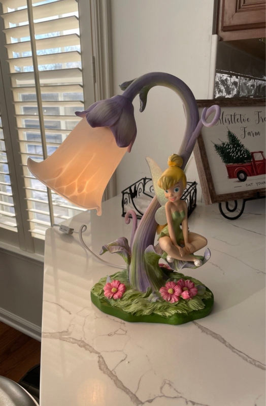 Accent Lamp: Frosted Glass Tulip Shade on Sculpted Floral Base