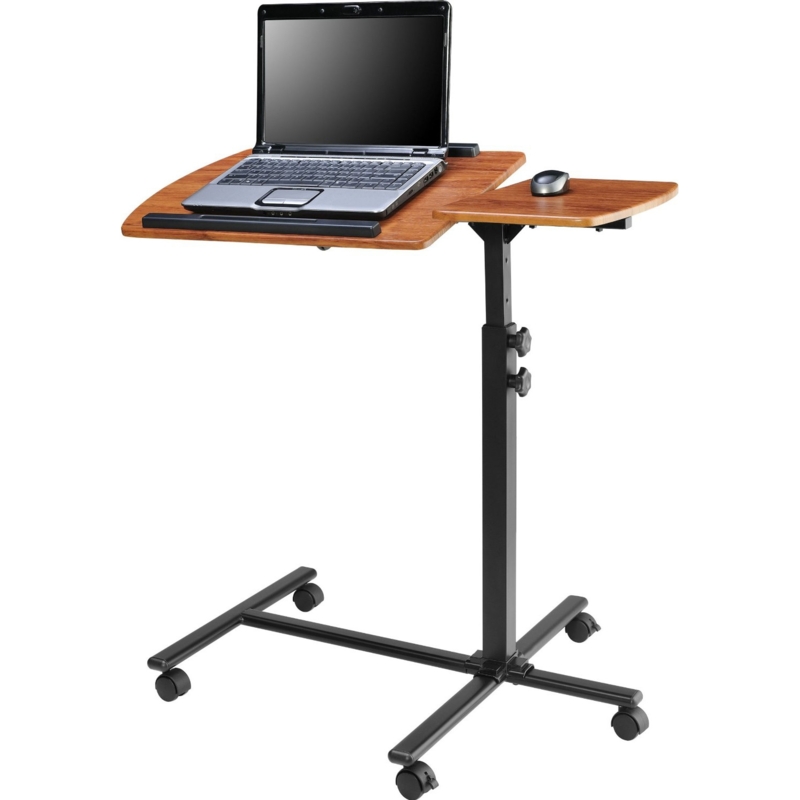 Adjustable Height Laptop Computer Standing Desk Cart with Wheels | 